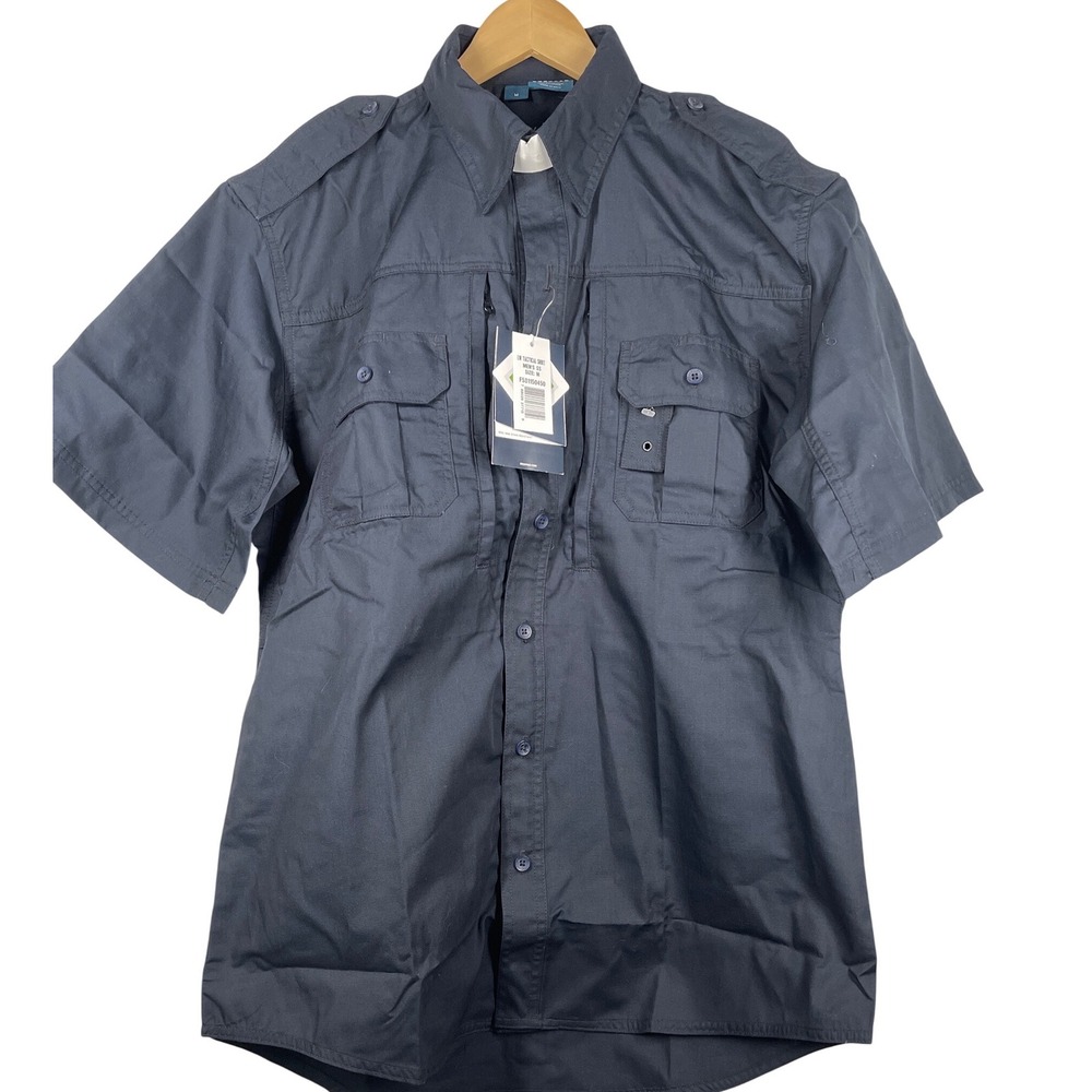 Propper LW Tactical Shirt Mens Medium Navy Blue Ripstop Short Sleeve F531150450